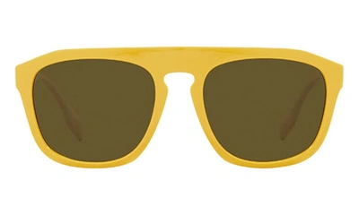 Shop Burberry Wren 57mm Square Sunglasses In Yellow