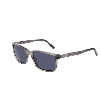 Shop Nautica Mens Rectangle Sunglasses In Grey