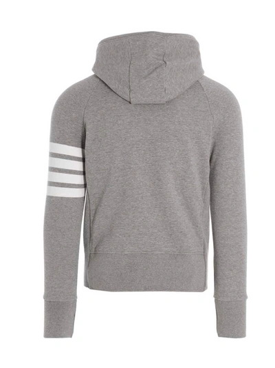 Shop Thom Browne 4 Bar Sweatshirt Gray