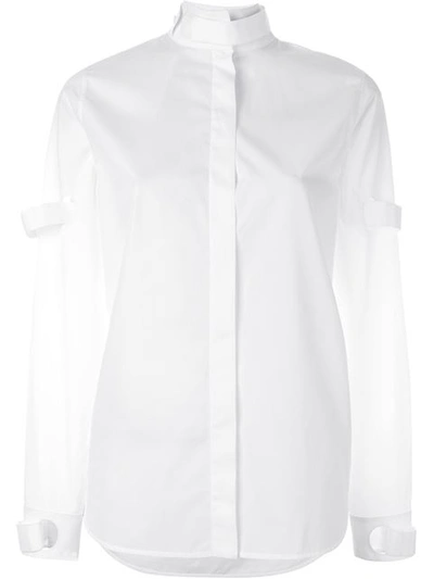 Courrèges Solid Color Shirts & Blouses In White