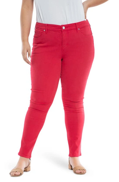 Shop Slink Jeans Slim Fit Jeans In Rose Red