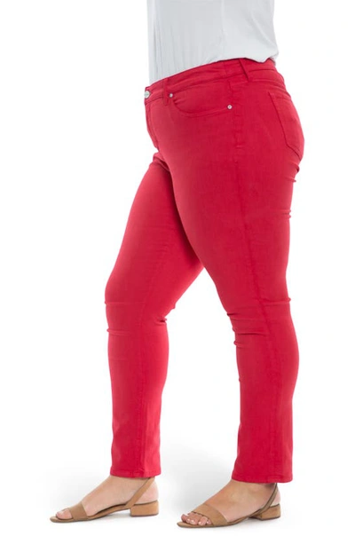 Shop Slink Jeans Slim Fit Jeans In Rose Red