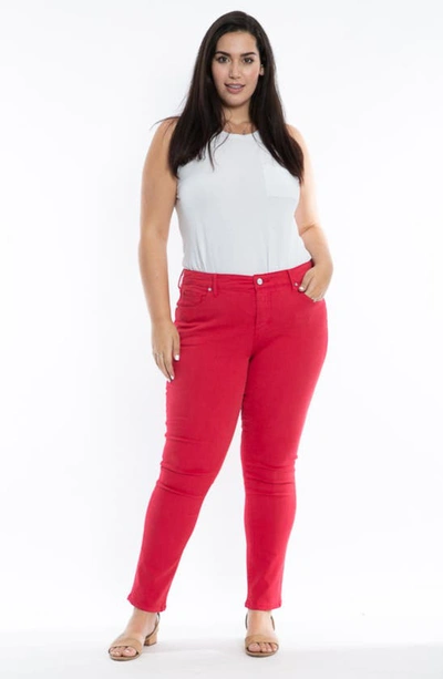 Shop Slink Jeans Slim Fit Jeans In Rose Red