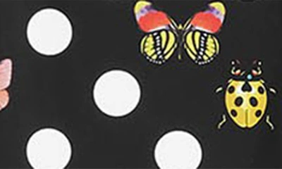 Shop Versace Butterfly Polka Dot Leggings In 5b040 Black White