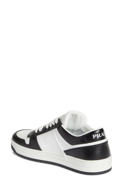 Shop Prada Downtown Logo Low Top Sneaker In White/ Black