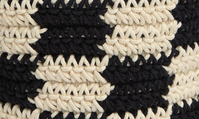 Clare V. Poche Knit Crossbody Bag in Black