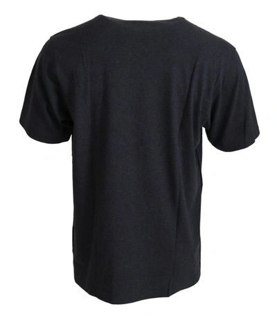 Shop Dolce & Gabbana Gray Crewneck Cotton Short Sleeve  Men's T-shirt