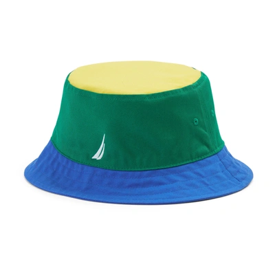 Shop Nautica Mens J-class Reversible Bucket Hat In Multi