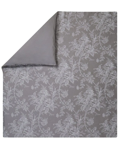 Shop Yves Delorme Aurore Platine Duvet Cover In Grey