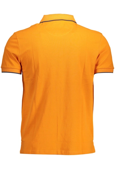 Shop North Sails Orange Cotton Polo Men's Shirt