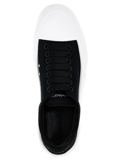 Shop Alexander Mcqueen Skate Sneakers In White/black