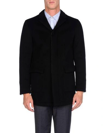 Shop Emporio Armani Coat In Black