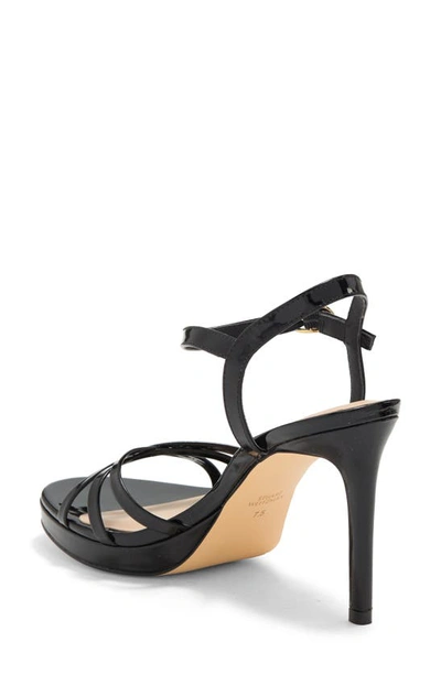 Stuart Weitzman Starla 80 Platform Sandal In Black