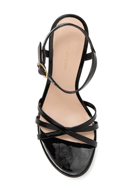 Stuart Weitzman Starla 80 Platform Sandal In Black