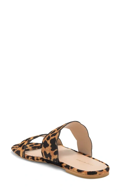 Stuart Weitzman Santorini Scalloped Leopard-print Calf Hair Sandals In Classic