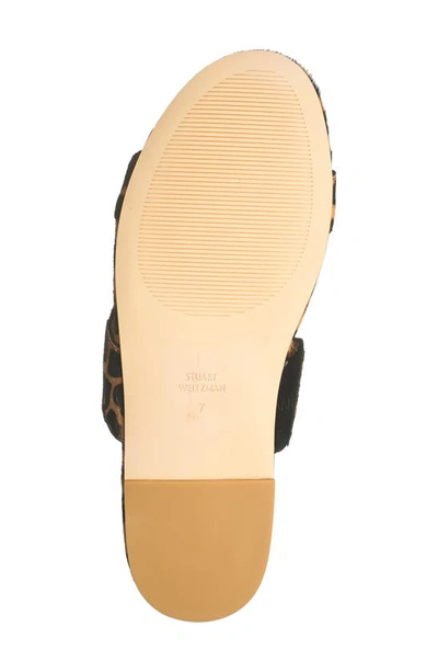 Stuart Weitzman Santorini Scalloped Leopard-print Calf Hair Sandals In Classic