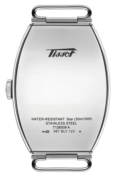 Tissot Heritage Porto Swiss Quartz Leather Strap Watch, 21mm In Silver