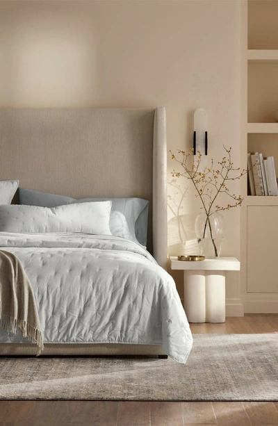 Boll & Branch Airy Organic Cotton Voile Quilt & Shams Set In Sky