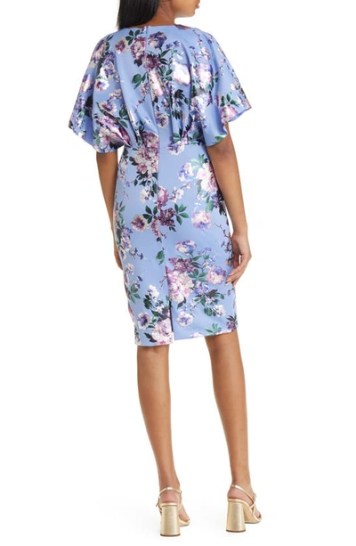 BLACK HALO ULA FLORAL SHEATH DRESS 