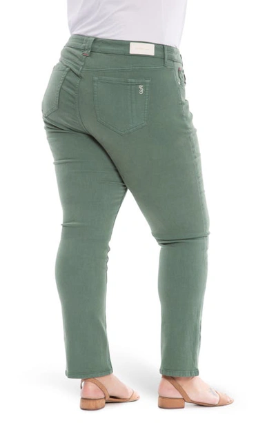 Slink Jeans Denim Leggings In Myrtle