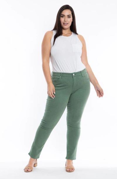 Slink Jeans Denim Leggings In Myrtle