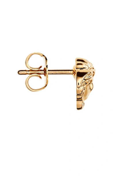 Shop Versace Palazzo Medusa Stud Earrings In  Gold
