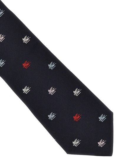 Shop Etro All-over Logo Tie. Ties, Papillon Blue