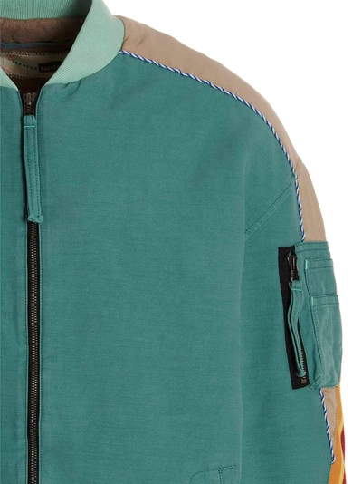 Incotex Red X Facetasm Contrasting-band Bomber Jacket