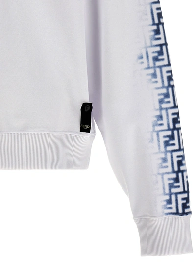 Shop Fendi Ff Sweatshirt White