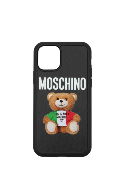 Shop Moschino Iphone Cover Iphone 11 Pro Polyurethane Black