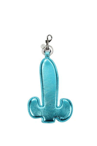 Shop Jw Anderson Key Rings Leather Heavenly Turquoise