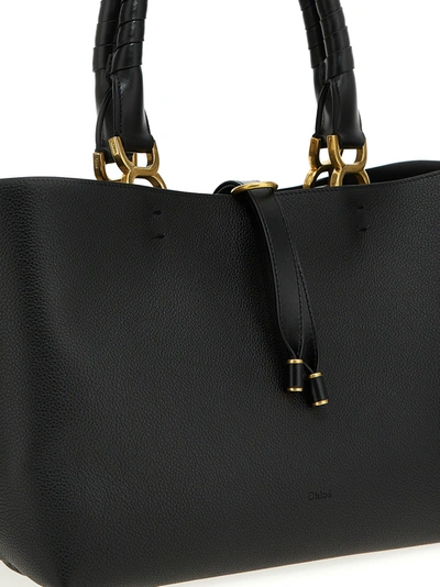 Chloé Women's Marcie Large Leather Tote Bag - Black - Totes