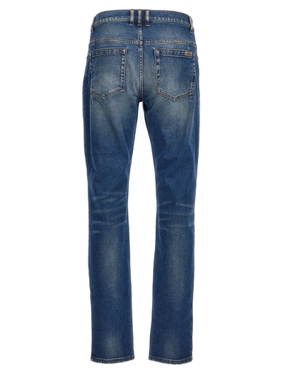 Shop Balmain Slim Fit Jeans Blue