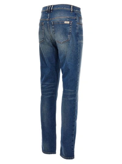 Shop Balmain Slim Fit Jeans Blue