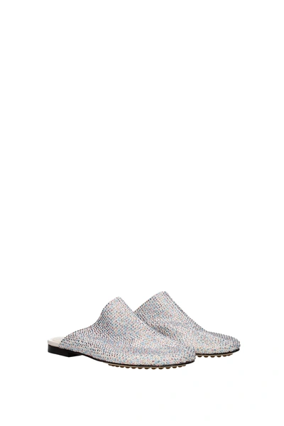 Shop Bottega Veneta Slippers And Clogs Suede Beige Multicolor