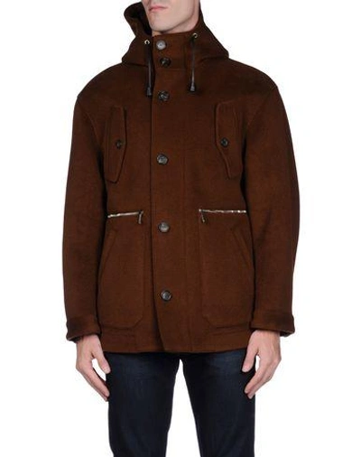 Shop Dsquared2 Jacket In Cocoa