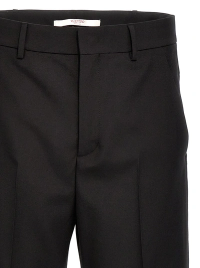 Shop Valentino Formal Trousers Pants Black