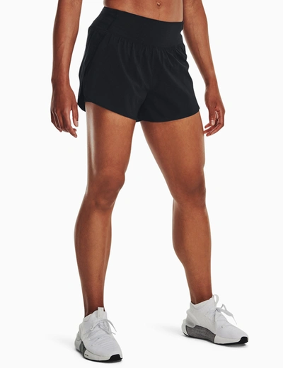 Shop Under Armour Flex Woven 2-in-1 Shorts In Black