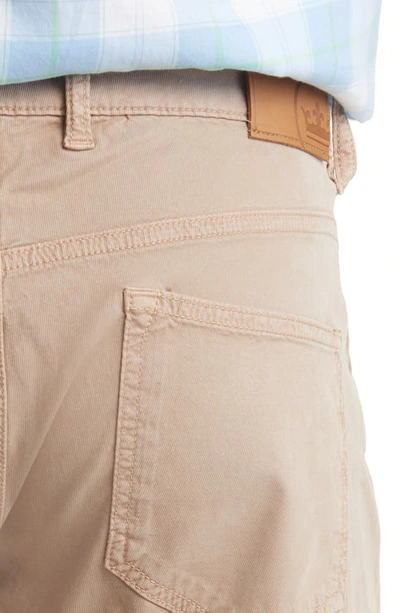 Shop Peter Millar Crown Crafted Wayfare Five Pocket Pants In Khaki