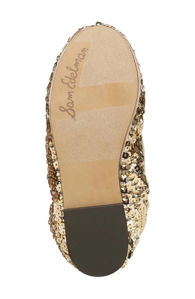 Shop Sam Edelman Felicia Ballet Flat In Gold Multi