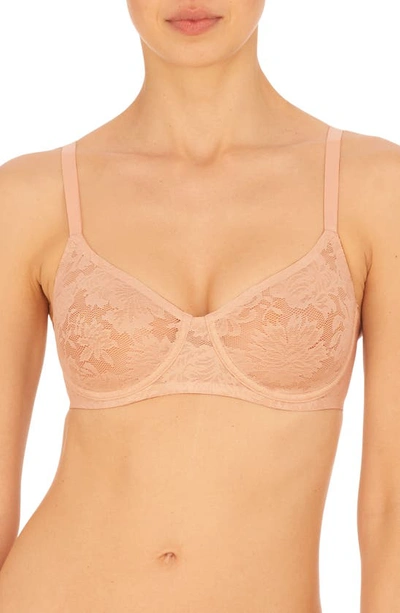 Shop Natori Levitate Underwire Unlined Bra In Cameo Rose