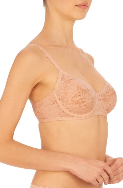 Shop Natori Levitate Underwire Unlined Bra In Cameo Rose