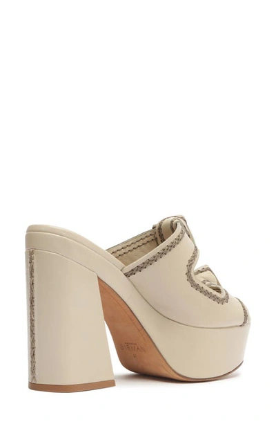Alexandre Birman Aymmetric Clarita Platform Slide Sandal In Fog