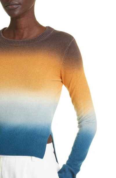 Shop Altuzarra Camarina Stripe Cashmere Sweater In 286075 Starling Dip Dye