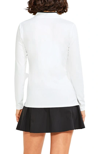 Shop Nz Active By Nic+zoe Flowfit Half Zip Pullover In Paper White