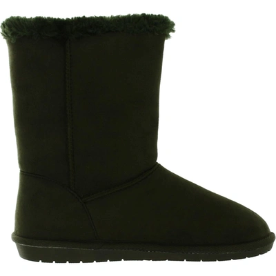 Shop Sugar Marty Womens Ankle Winter Boots Button Side Ankle Boots In Green