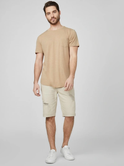 Guess Factory Abby Straight Denim Shorts In Green
