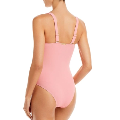 Shop Alexandra Miro Clara Womens Underwire Strapless One-piece Swimsuit In Pink