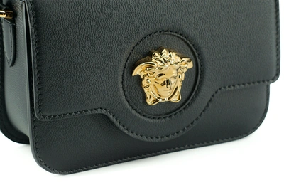 Shop Versace Black Calf Leather Shoulder Women's Bag
