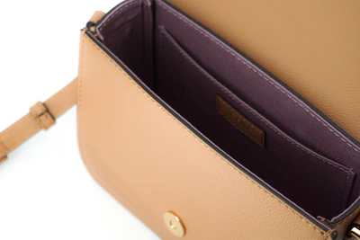 Shop Versace Brown Calf Leather Shoulder Women's Bag
